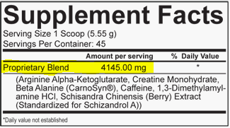 How To Read A Label: Proprietary Blend